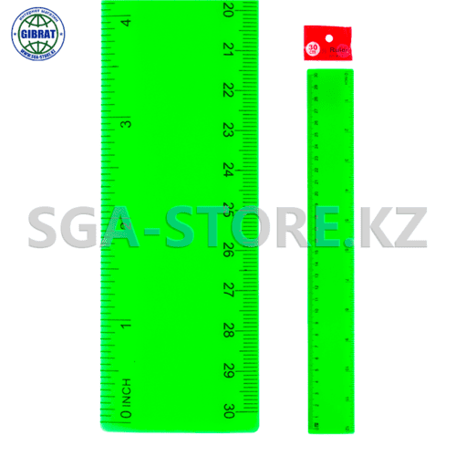 Линейка пластиковая-30см.6038.