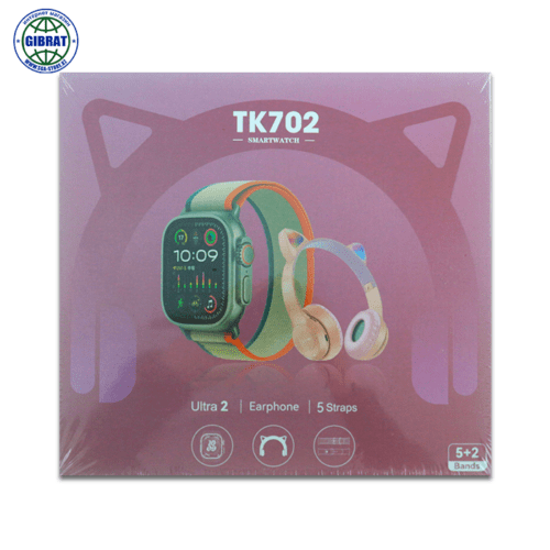 Наушники беспроводные+Часы 5+2 ТК 702.