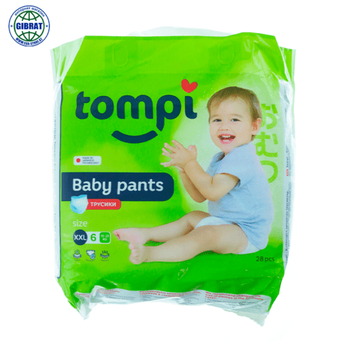 Трусики Tompi, размер-6, в упаковке-28шт.