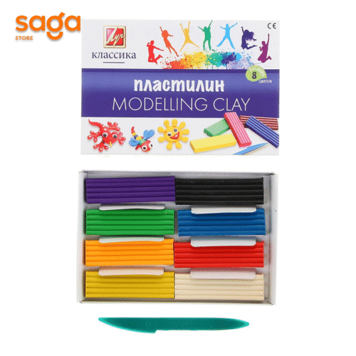 Пластилин “Классика-Луч”, 8 цветов,  3891