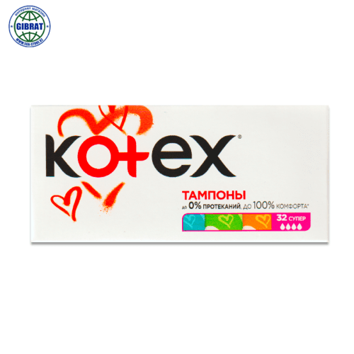 Тампоны Kotex супер в упаковке-32шт.
