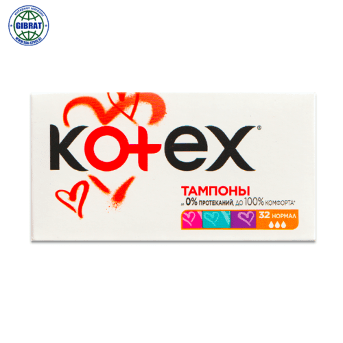 Тампоны Kotex нормал в упаковке-32шт.