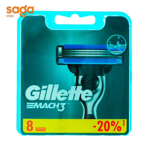 Сменные кассеты для GILLETTE MACH 3, в упаковке-8шт.