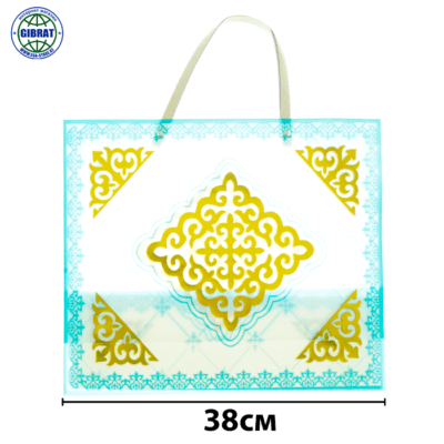 Пакет из пластика, орнамент, 38*32см. G-8