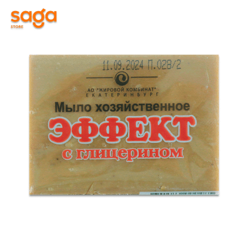 Мыло хозяйственное с глицериновом ЭФФЕКТ 78% 300гр.