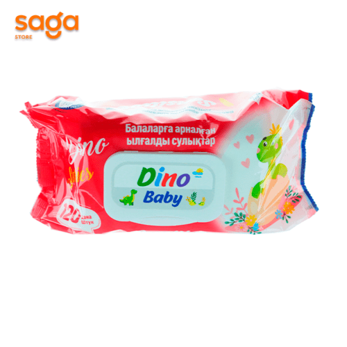 Салфетки влажные Dino 120шт.