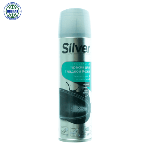 Краска для гладкой кожи Silver, черный.