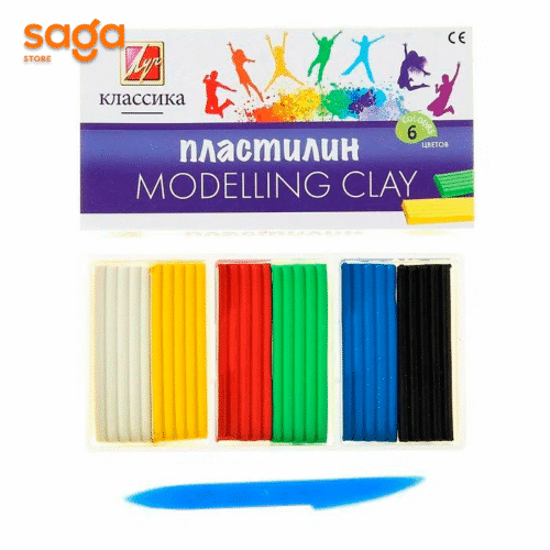Пластилин "Луч-Классика", 6 цветов, 5017
