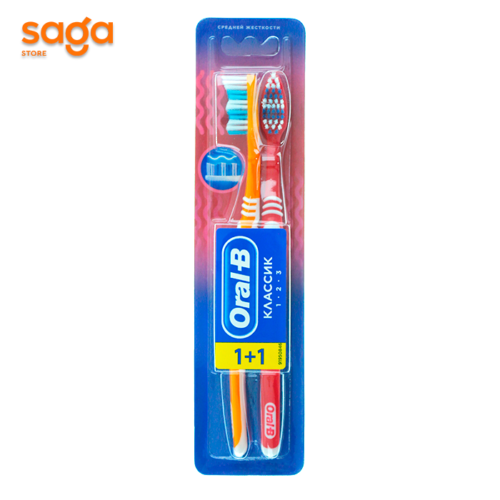 Зубная щетка ORAL-B классик, в упаковке-2шт.
