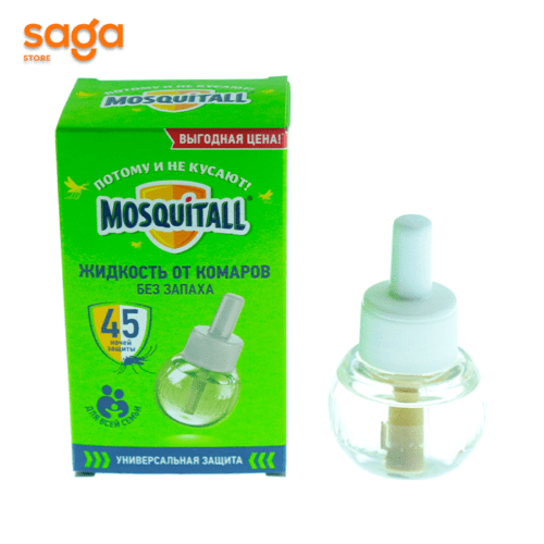 Жидкость от комаров для фумигатора MOSQUITALL, 45-ночей, 30мл.