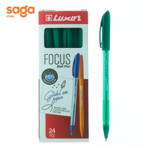 Ручка шариковая Luxor Focus, зеленый, 0,7мм. 16404.