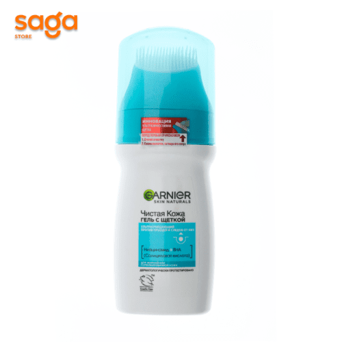 Гель с щеткой Чистая Кожа Garnier 150мл.