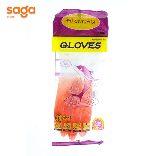 Перчатки резиновые «GLOVES» для уборки помещений, многоразовые.