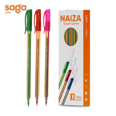 Ручка шариковая SAGA Haiza, синий, в упаковке-12шт, 58719.