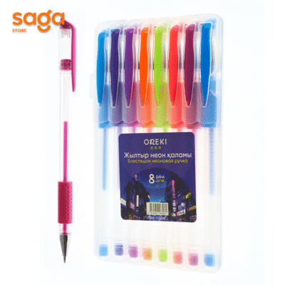 Ручка блеска неон 8цв ON-0150-8 цена за 8шт