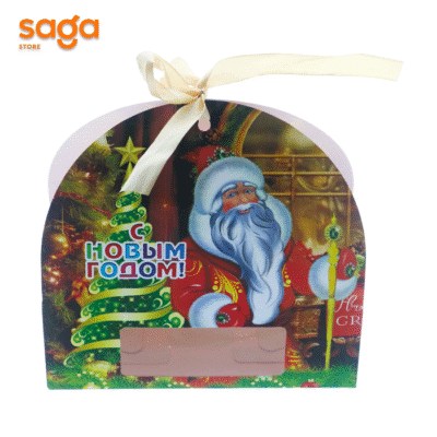 Подарочная коробка "С новым годом/Жаңа жылыңызбен" 50х 001-1