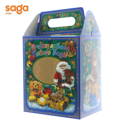 Подарочная коробка "С новым годом/Жаңа жылыңызбен" 12х ZH-16